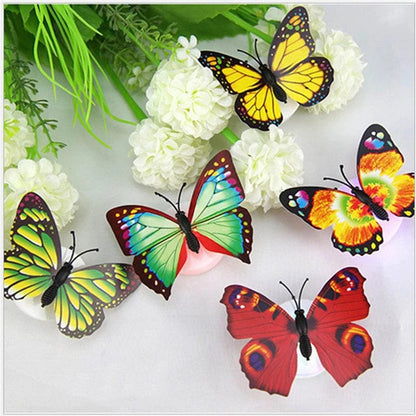 Glow In The Dark 3D Led Butterfly Night Light Led Color Changing