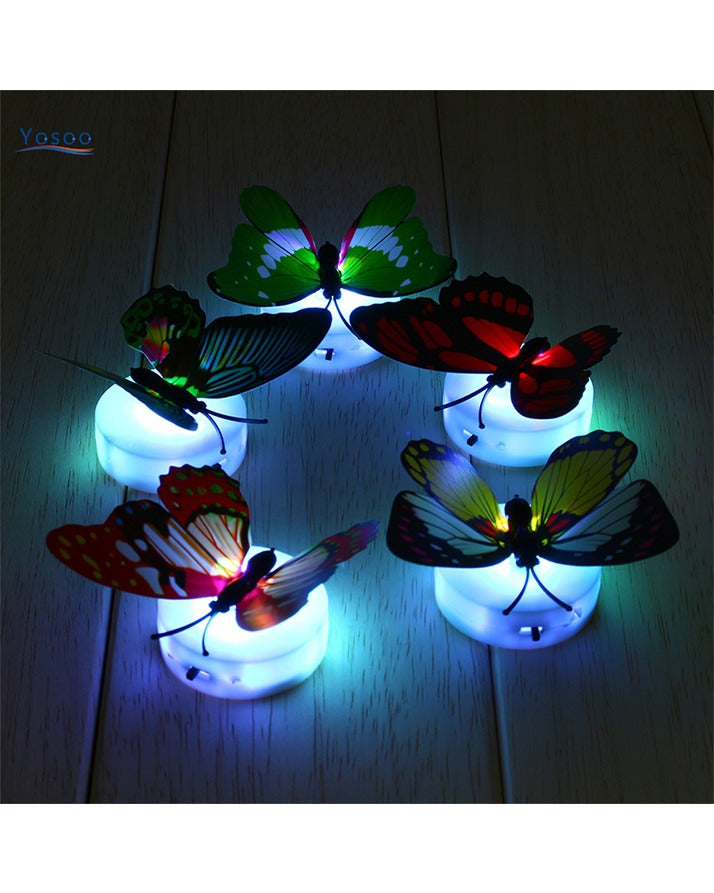 Glow In The Dark 3D Led Butterfly Night Light Led Color Changing