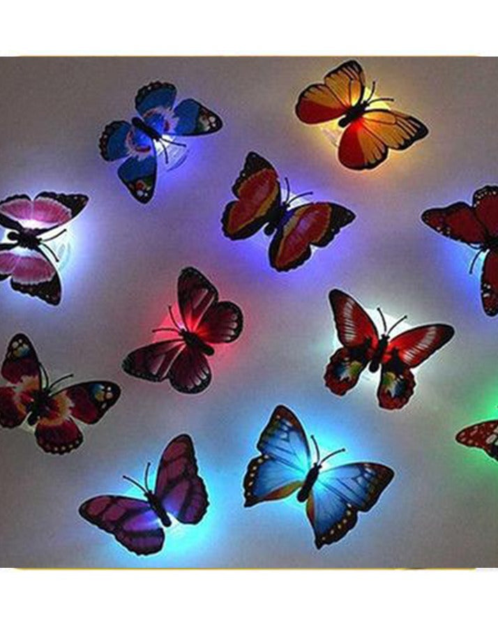 Glow In The Dark 3D Led Butterfly Night Light Led Color Changing