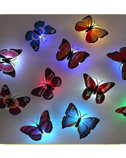 Glow In The Dark 3D Led Butterfly Night Light Led Color Changing
