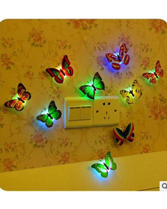 Glow In The Dark 3D Led Butterfly Night Light Led Color Changing