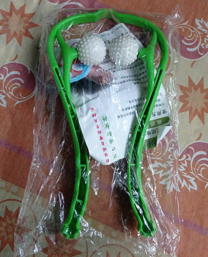 Manual Neck Massager For Cervical pain, deep Tissue | Handheld Massager Tool