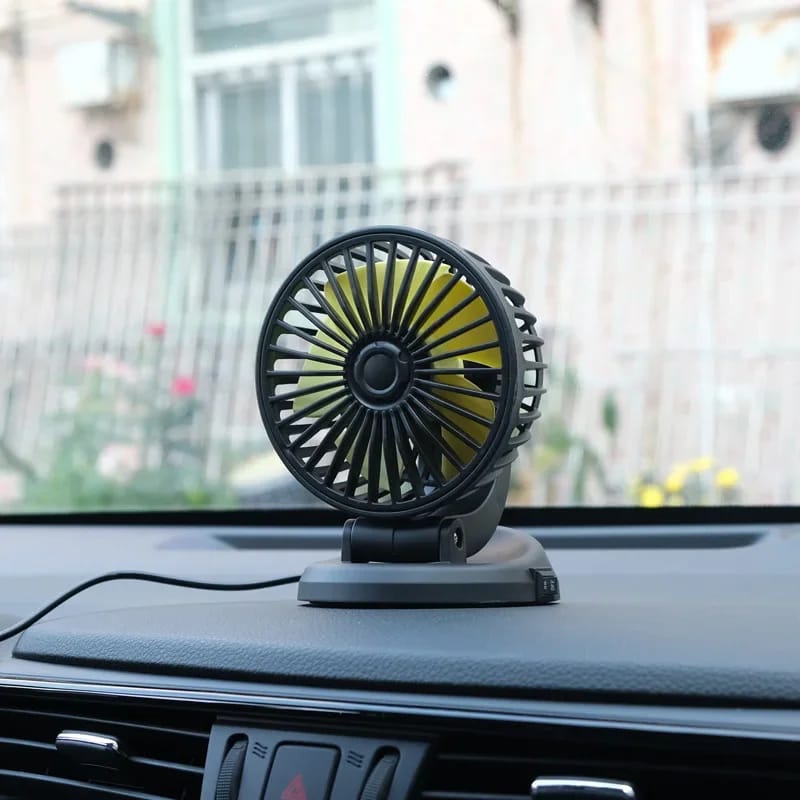 Portable Car Cooling Fan | Multi-Angle Rotatable with USB cable for Car