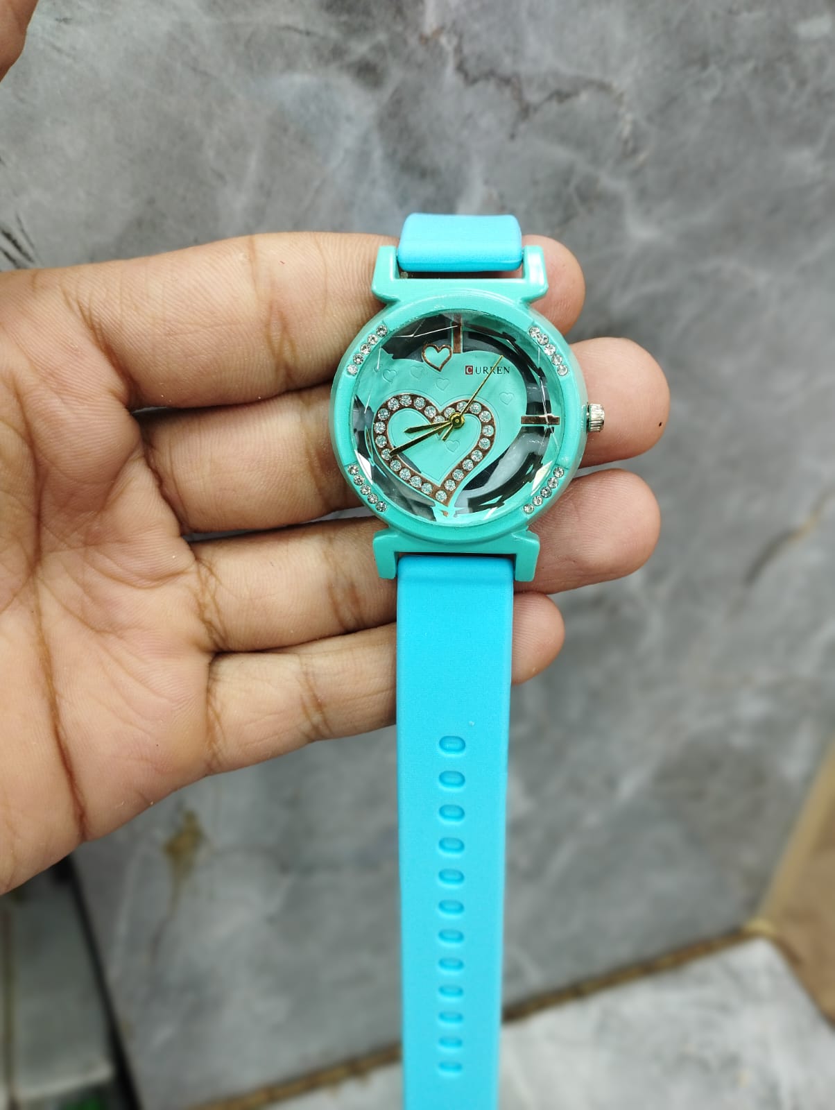 Curren Rubbar Belt Ladies Watch Model Heart - Without Box