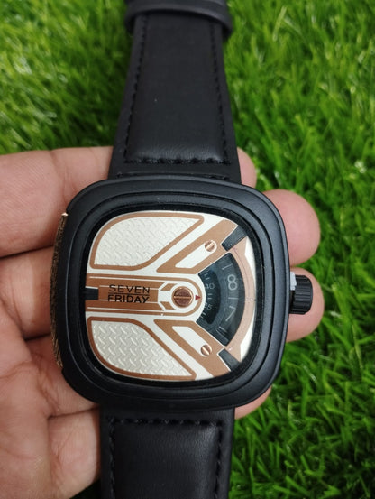 SEVEN FRIDAY Wrist Watch for Men - Without Box (Random Colors &amp;