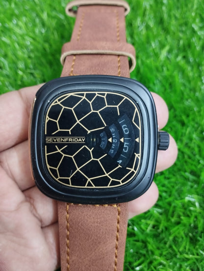 SEVEN FRIDAY Wrist Watch for Men - Without Box (Random Colors &amp;