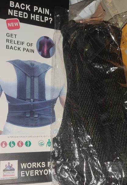Back pain relief posture corrector belt