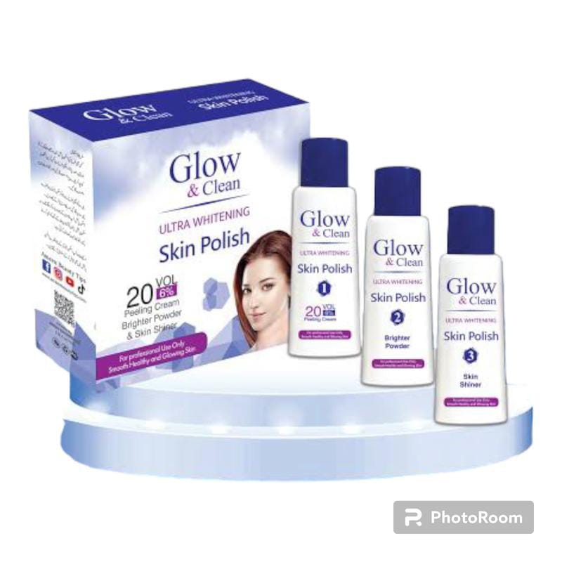 Glow &amp; Clean Ultra Whitening Skin Polish Kit