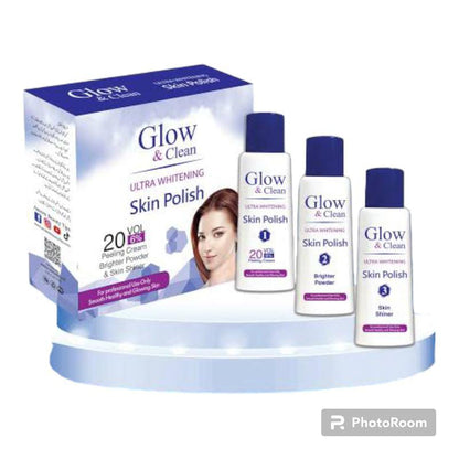 Glow &amp; Clean Ultra Whitening Skin Polish Kit