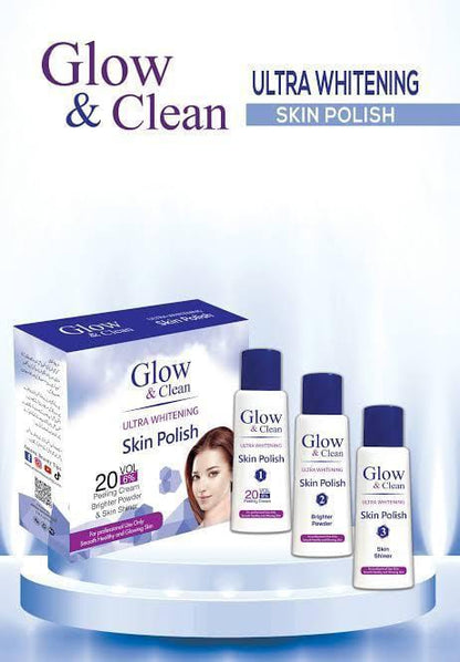 Glow &amp; Clean Ultra Whitening Skin Polish Kit