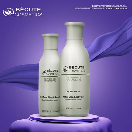Becute skin polish set - Becute Bleach Powder &amp; Facial Blonde Activator