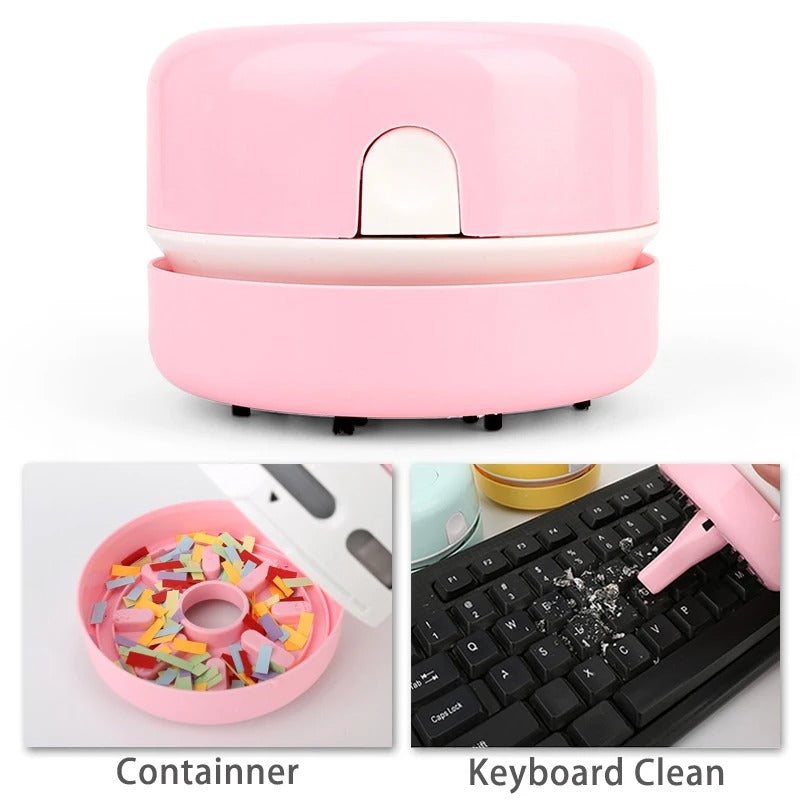 Mini table desktop vacuum cleaner (random color)