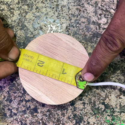 (10 / 60 mm) 3d Crystal Ball Night Light With Wooden