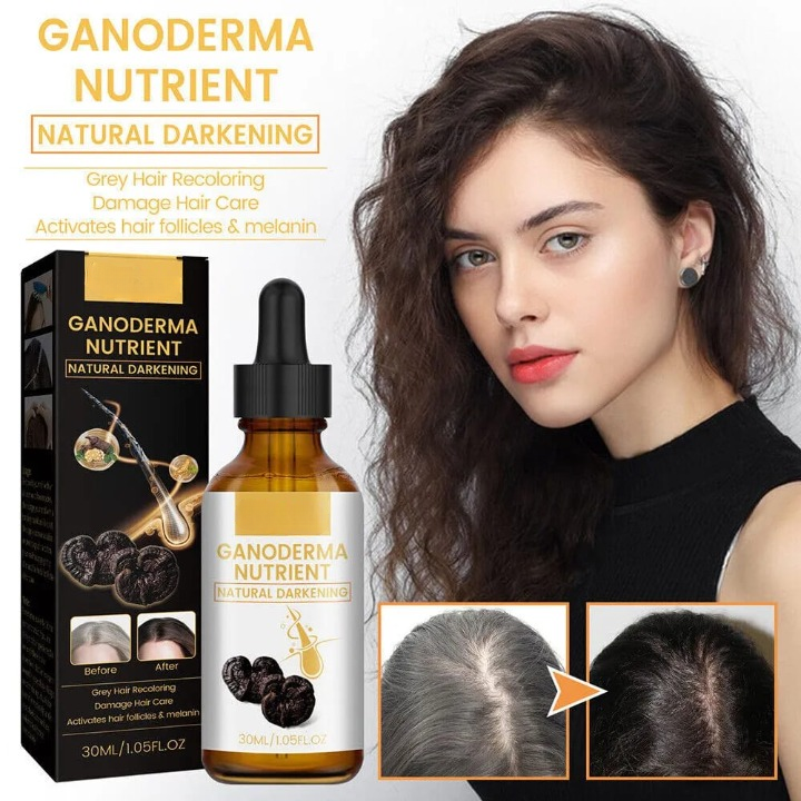 Anti-Greying Hair Spray | Drakkar Spray for Hair | Organic Ganoderma Inverted