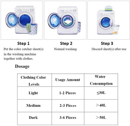 Sprouutt Color Grabber - 8 Sheets Stain Remover | Protects Laundry From
