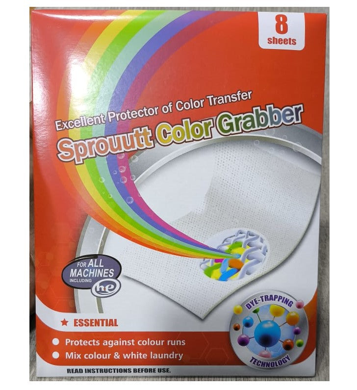 Sprouutt Color Grabber - 8 Sheets Stain Remover | Protects Laundry From