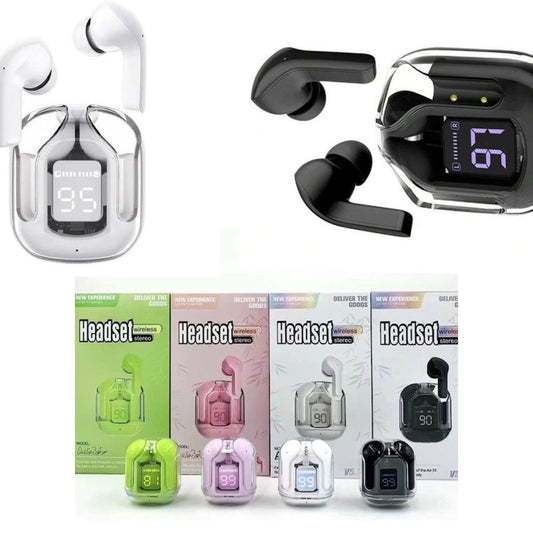 Air31 Earbuds Wireless Crystal Transparent body | Air 31 Bluetooth Ear Bud