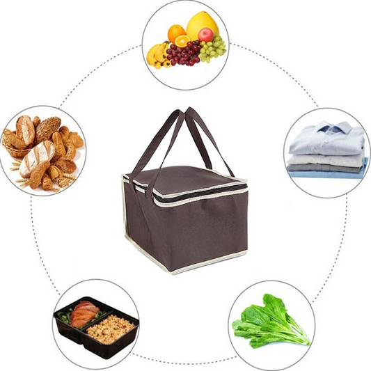 Portable Lunch Cooler Bag Folding Insulation Picnic Ice Pack Food Thermal Bag