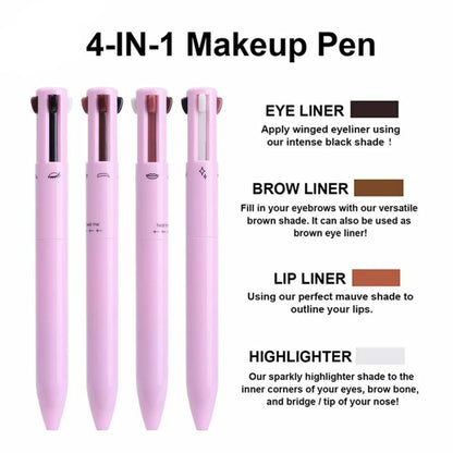 Eye ShadowLiner Combination 4 In 1 Makeup Pen Multifunctional Cosmetics Ballpoint Pens