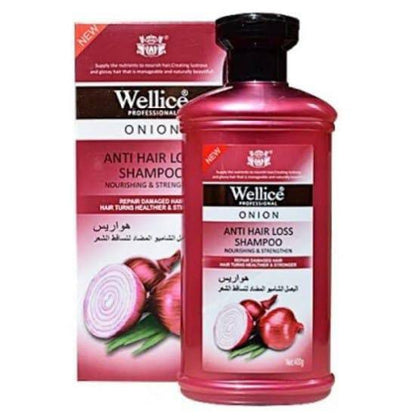 "Wellice Onion Anti Hair Loss Shampoo - Strengthening &amp; Nourishing Formula for