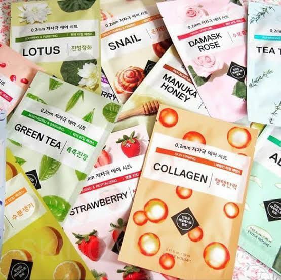 Pack of 6 Random Sheet Masks - Hydrating, Brightening, and Nourishing