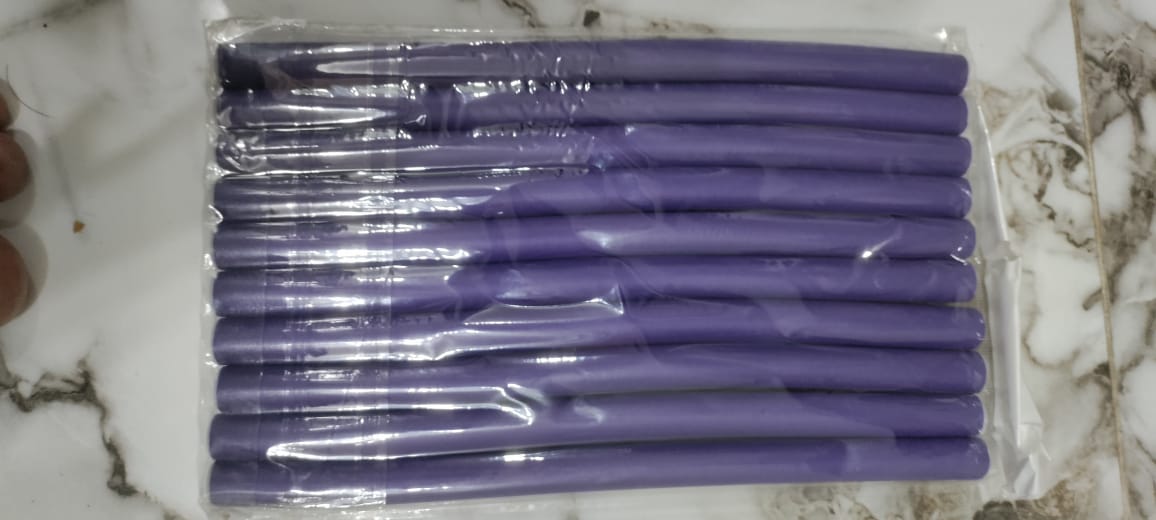 Pack of 10 Hair Rollers Papilotten Hair Rollers, Curls Without Heat Foam