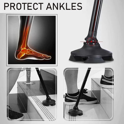 Portable Folding Walking Stick with Led Light &amp; Aluminium Handle For Adults