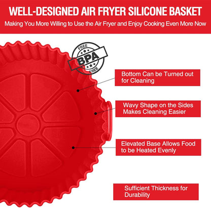 (1 pcs )Air Fryer Tray Silicone Liners | Silica Gel Baking Tray