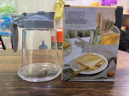 Honey Dispenser No Drip - Easy Squeeze Syrup Dispenser Bottle for Efficient