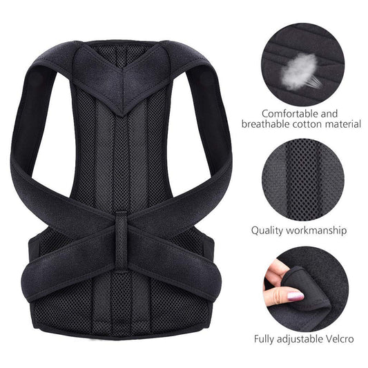 Back pain relief posture corrector belt