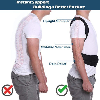 Back pain relief posture corrector belt
