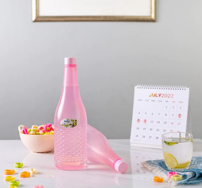 Pack Of 4 Plastic Jumbo Water Bottles (random color) 1.2 Ltr Each