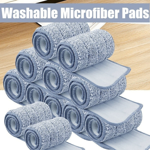 Pack of 2 Washable Durable Replacement Microfiber Pads Dust Push Mop Cloth