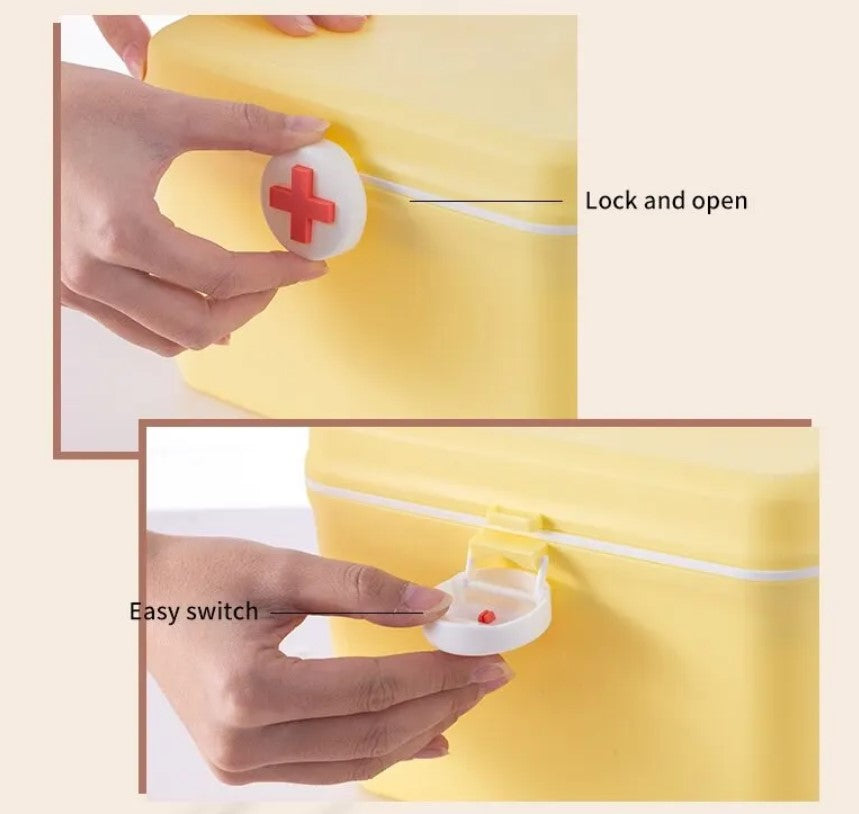 Empty Small First Aid Box High Quality Medicine Box (random color)