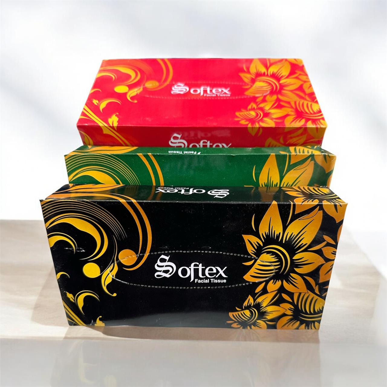 Pack Of 5 Softex Facial Tissue Box 50 Pulls Per Box