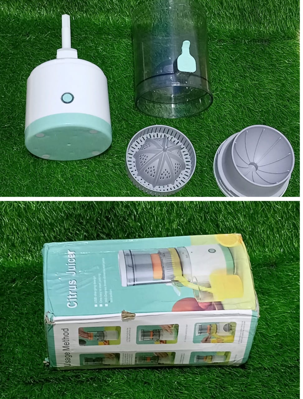 (NW000221) PORTABLE ELECTRIC CITRUS JUICER RECHARGEABLE HANDS | Orange, Lemon Juicer and