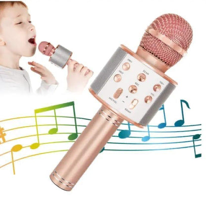 Bluetooth Handheld Karaoke Speaker Player Machine for Kids Adults Home KTV Party