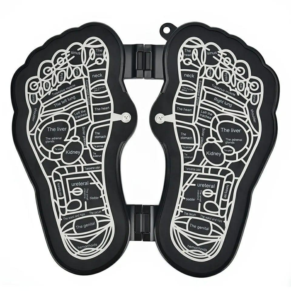 Electric EMS Foot Massager Pad Foldable Foot Massage Mat Feet Muscle Stimulator