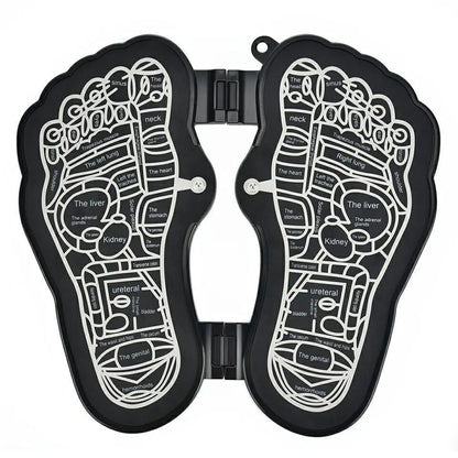 Electric EMS Foot Massager Pad Foldable Foot Massage Mat Feet Muscle Stimulator