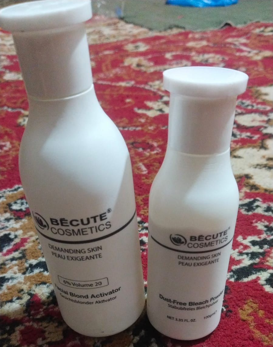 Becute Bleach Powder (100gm) &amp; Facial Blonde Activator (200ml)