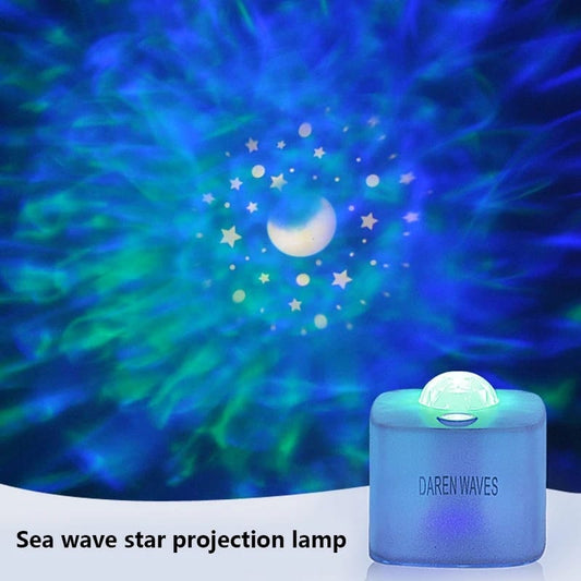 Ocean Light Projector for Bedroom Led Star Galaxy Sky Wave Color Rotating