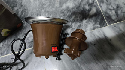CHOCOLATE FOUNTAIN 3-TIER MINI CHOCOLATE Tower Three Layer MELTING Fondue Pot