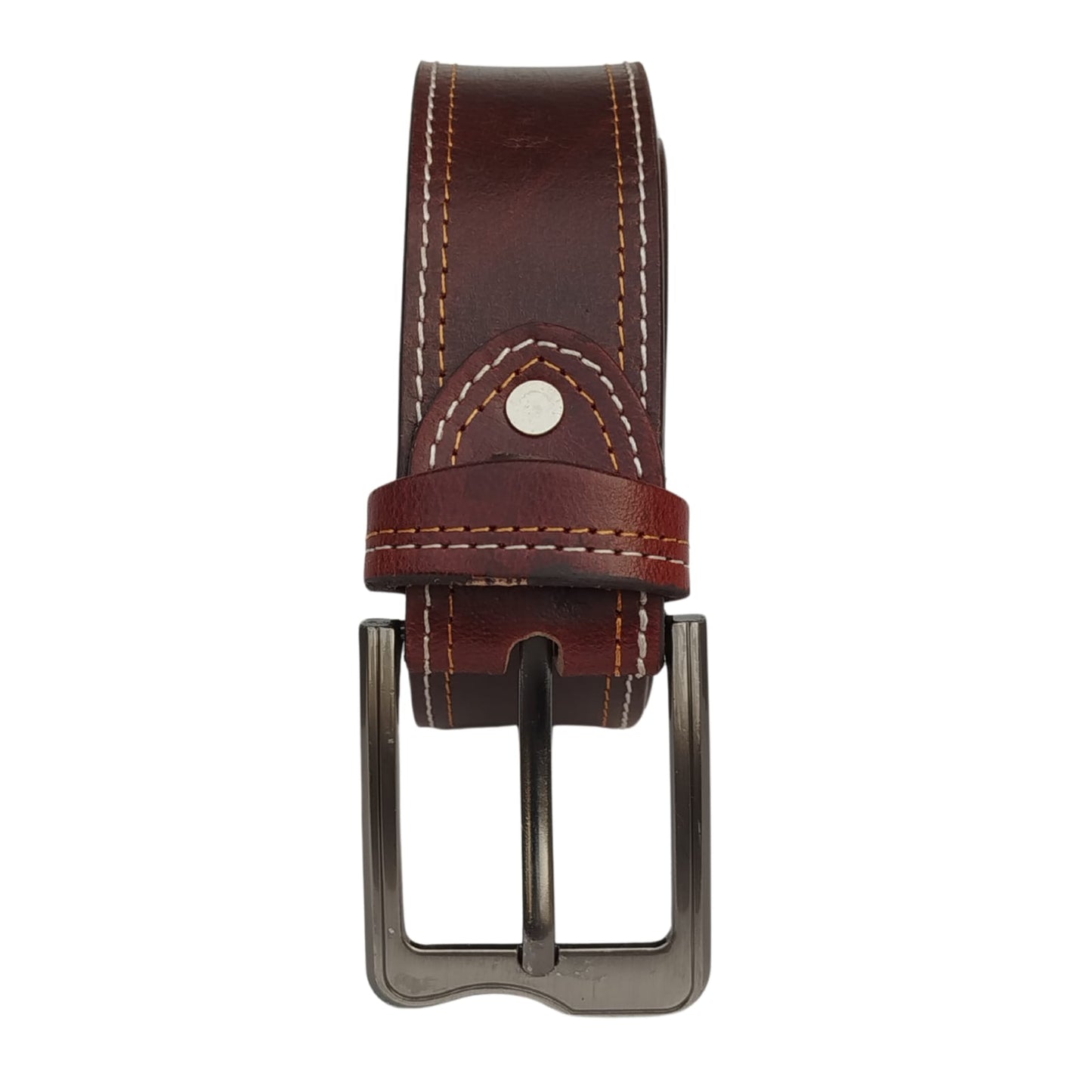 Men Buffalo pull-up leather | Waist Belt for boys &amp; Mens (Maroon)