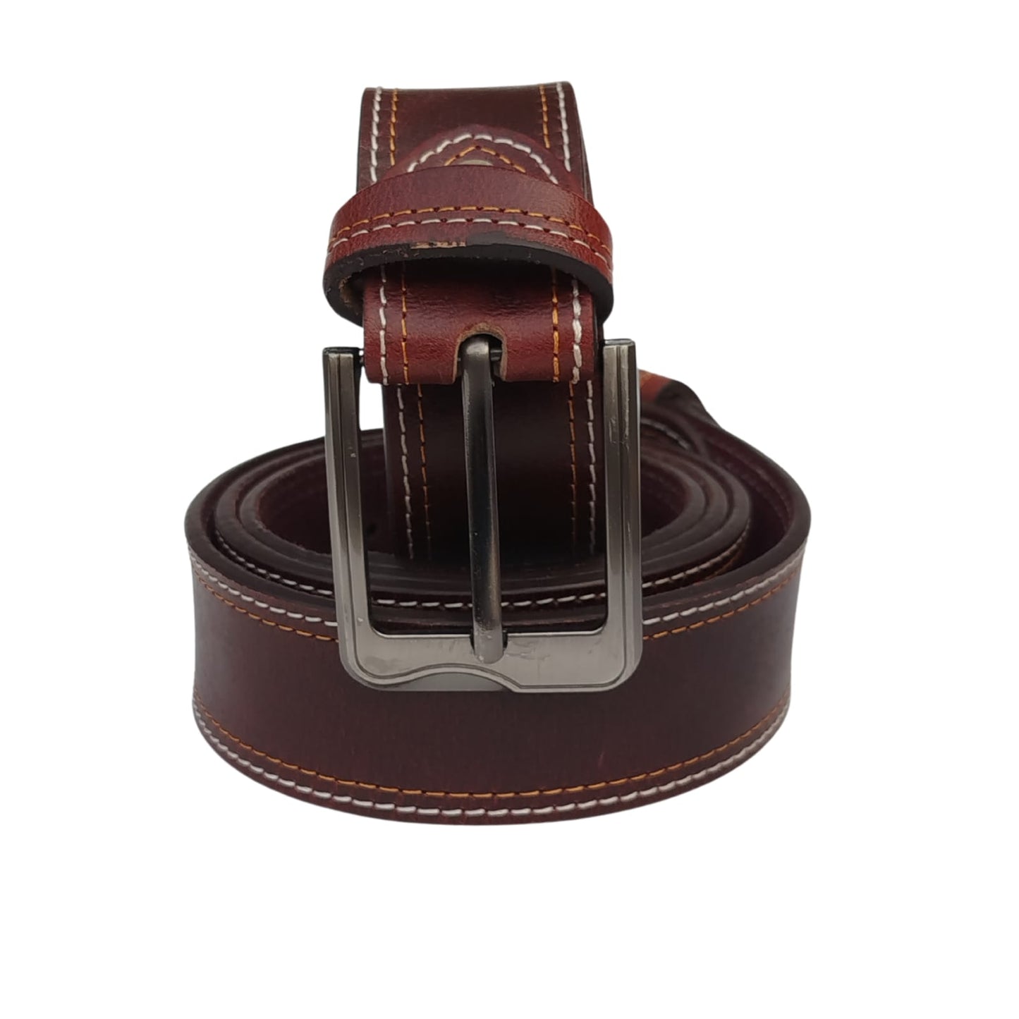 Men Buffalo pull-up leather | Waist Belt for boys &amp; Mens (Maroon)