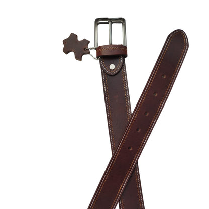 Men Buffalo pull-up leather | Waist Belt for boys &amp; Mens (Maroon)
