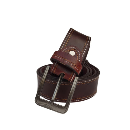 Men Buffalo pull-up leather | Waist Belt for boys &amp; Mens (Maroon)