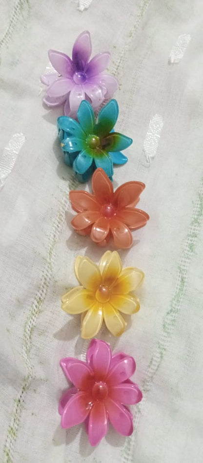 1 Pc - Flower Hair Clip Colorful Hair Band For girls &amp;