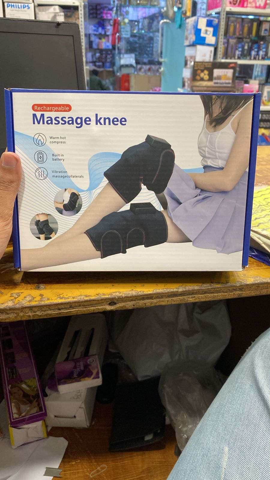 knee massager chargeable | Stress Relief Vibration Knee, Arm, Leg Massager Rechargeable