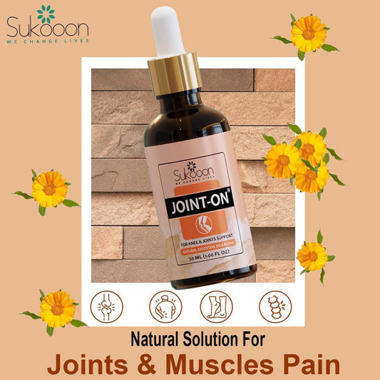 Sukoon Joint On Essential Oil Blend For Pain In Joints, Back Pain,