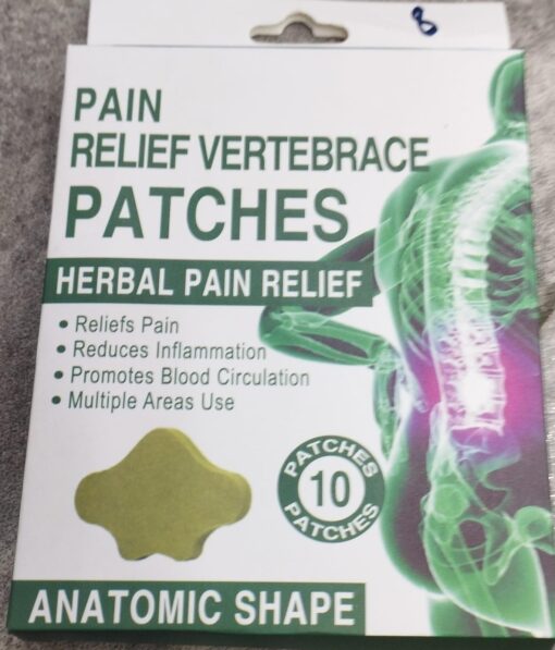 HYLLIS Pain Relief Patches - 10 Neck Pain Patches / Safe &amp;